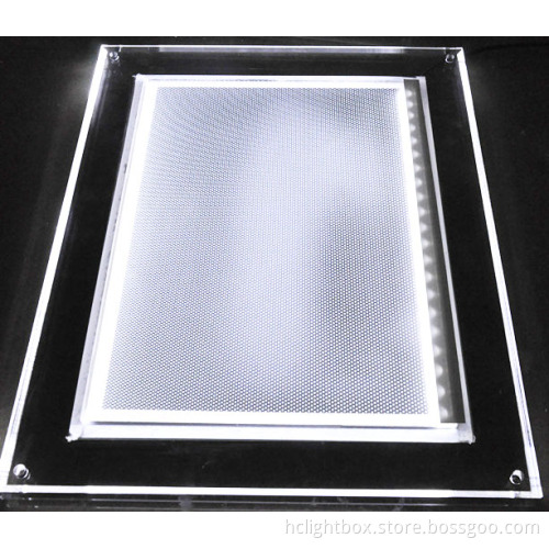 Acrylic LGP Wall Hanging Crystal LED Light Frame